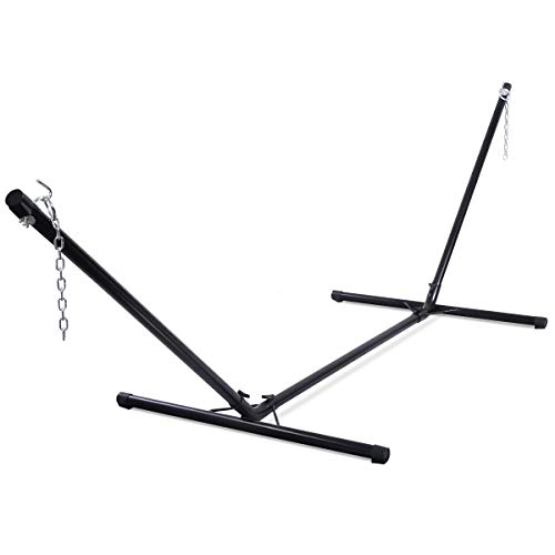 Giantex 10' Hammock Stand Portable Heave Duty Steel Tube Frame for Outdoor and Patio, Black