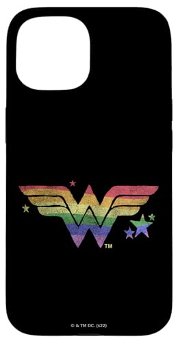 Wonder Woman Pride Rainbow Logo Case for iPhone 15