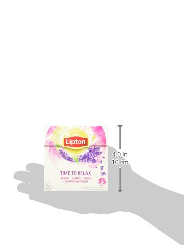 Lipton Kräutertee (für echte Teegenießer Time to Relax aus nachhaltigem Anbau Pyramidenbeutel) 1 x 20 Beutel – Bild 7