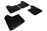 Rally Armor MF12-BAS-BLK Basic Black Mud Flap with Logo (Universal Fitment (no Hardware))