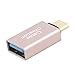 USB-C to USB 3.0 Adapter[3-PACK], CableCreation USB Type C (Male) to USB A (Female),Support OTG Function,USB 3.1 for Apple Macbook/Pro, ChromeBook Pixel, Nexus 5X/6P and More,Rose Gold Aluminum