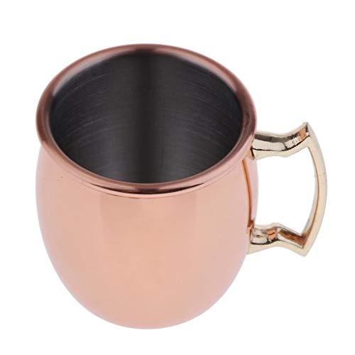 B Blesiya 60ml Moscow Mule Becher Kupferbecher Edelstahl Cocktailbecher Deko Cocktailgläser Geschenk für Weihnachten – Bild 5