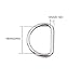 KINJOEK 100 PCS 3/4 Inch Metal D Rings, Buckle D Shape Ring, 3mm Thick Non-Welded Semi-Circular D Ring for Belt Straps Sewing, Dog Collars, Harness, Crafts, Making DIY Bag Hardware Accessories