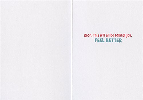 Rooster Hospital Gown Avanti Funny/Humorous Get Well Card