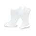 Womens Sock 9-11 Everyday Casual Low Cut Ankle Socks School Uniform 12 Pairs with Mesh (White-Black)