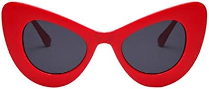Women Sunglasses, Limsea Classic Cat Eye Big Oversized Thick Gothic Plastic Vintage Sunglasses (B)