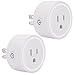 Mini Smart Plug WiFi Outlet Works with Alexa Google Home IFTTT FCC Listed WiFi Enabled Remote Control Smart Socket by UNIOJO (2 Pack)