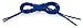 OrthoStep 4 Pair Pack Waxed Very Thin Dress Round Royal Blue 27 inch Shoelaces