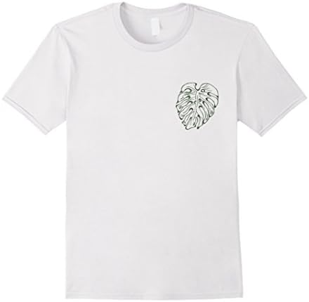 Mens The Monstera Deliciosa T-Shirt for Houseplant Gardeners Large White