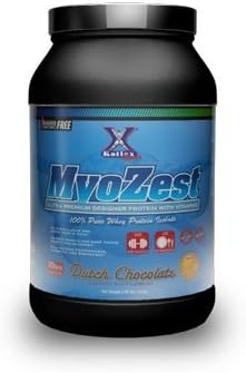 Myozest – Ultra Premium Designer Whey Protein Isolate with Vitamins - Post Workout - Meal Replacement Protein - Dutch Chocolate - 2 LB