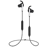 Up to 92%(22dB) Active Noise Cancelling Bluetooth Earbuds - Ansten Super Bass Aptx Wireless Bluetooth Headphones, Sweatproof & Comfortable ANC Neckband Headset with Mic for Sports, Travel, Mowing