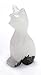Adorable White Onyx Aragonite Cat Figure, 3