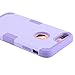 LONTECT for iPhone 7 Plus Case Hybrid Heavy Duty Shockproof Full-Body Protective Case with Dual Layer [Hard PC+ Soft Silicone] Impact Protection for Apple iPhone 7 Plus - Light Purple