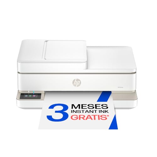 HP Envy 6520e 714N9B, Impresora multifunción de inyección de Tinta A4 a Color, impresión a Doble Cara automática, hasta 10 ppm, Conexión Wi-Fi, USB 2.0, ADF, fax, 3 Meses Instant Ink