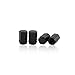 GODESON Black Aluminum Tire Valve Stem Cap with Hexgon Style, 4 Pcs/Set, Aluminum Tire Wheel Stem Air Valve Caps for Auto Car Motorcycle Bicycle