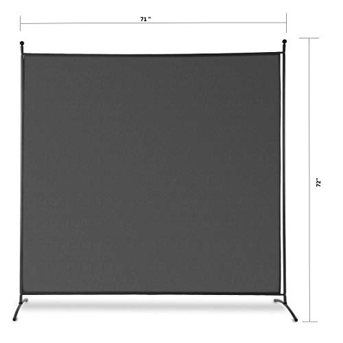 STEELAID Office Partition Room Divider 72 inch Privacy Screens 6 Ft Portable Partition Screen (Updated with Thicker Non See Through Fabric) - Thumbnail 3