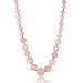 Gem Stone King 10MM Simulated Rose Quartz Round Bead Necklace Bracelet and Earrings Set 20 Inch