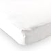 Luvable Friends Unisex Baby Fitted Portable Crib Sheet, White, One Size