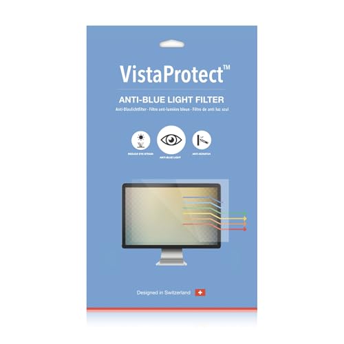VistaProtect Premium Blue Light Filter for Computer Monitor and PC Screen, Removable (23" - 24")