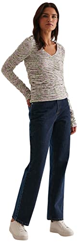 NA-KD Jean en Jean Taille Haute pour Femme, Multicolore, 42