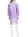 ValuMax 3560PPS Easy Breathe Cool and Strong, No-Wrinkle, Professional Disposable SMS Knee Length Lab Coat, Purple, S, Pack of 10