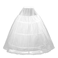 Mootea White Wedding Petticoat Accessories Crinoline Underskirt Bridal Dress Hoop