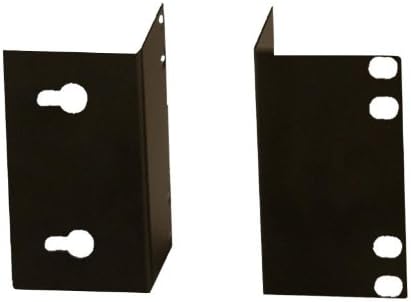 2.5" PoE Clock Rack Ear Set, Black Metal