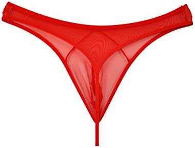 DARALE Men's Sexy Transparent Thong Lace Brief Underwear G-string