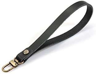 byhands Natural Raw Hide Mini Clutch Bag Handle, 7" (20-1817) (Black)