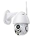 SDETER Outdoor PTZ WiFi Security Camera, Wireless Pan Tilt Zoom 4.1X Surveillance CCTV IP Weatherproof Camera with Two Way Audio Night Vision Motion Detection 720P