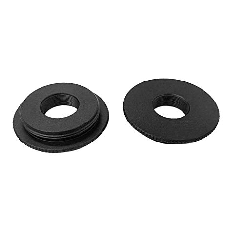 JUNESUN Black Metal M12 to C/CS Mount Board Lens Converter Adapter Ring for AHD Sony CCD TVI CVI Box Camera Support Accessories - Thumbnail 3