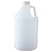 Firefly Bulk Empty HDPE Plastic Bottles with Childproof Caps - 1 Gallon (128 Ounces) - Case of 4 - for Liquids