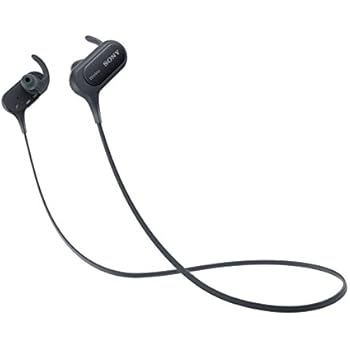 Sony Extra Bass Bluetooth Headphones, Best Wireless Sports Earbuds with Mic/ Microphone, IPX4 Splashproof Stereo Comfort Gym Running Workout up to 8.5 hour battery, black