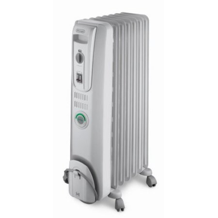 DeLonghi Safeheat 1500-Watt ComforTemp Portable Oil-Filled Radiator, Grey