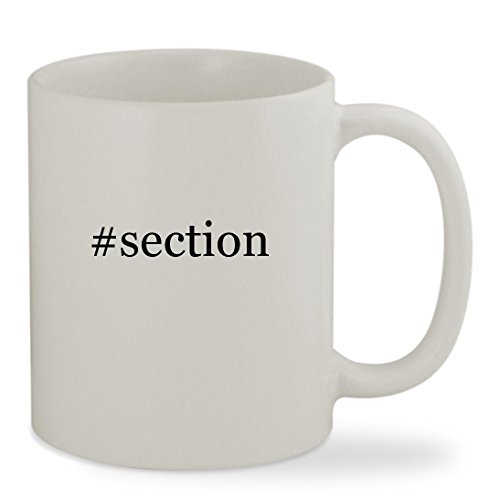 #section - 11oz Hashtag White Sturdy Ceramic Coffee Cup Mug