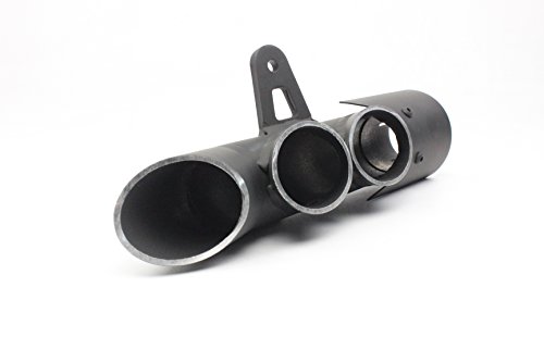 MGOD 1.5-2 '' Universal Motorcycle Exhaust Pipe 3 Tail Outlet Pipe Slip On Dirt Street Bike Motorcycle(3 Tail Outlet) - Thumbnail 3