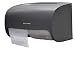 Alpine Industries Side-by-Side Double Roll Toilet Tissue Dispenser, Gray (Grey)