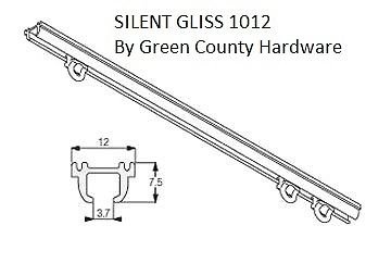 Campervan Motorhome Silent Gliss 1012 Curtain Track 1 Mtr