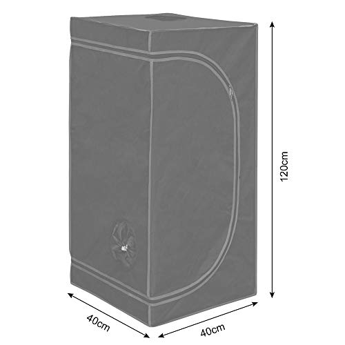 Kingpower Grow Zelt für Pflanzen Zuchtzelt Gewächshaus Box Garten Anzucht Gemüse Kräuter Grow Schrank Indoor 40 x 40 x 120 cm Blumen klein Tomaten Hydro Green – Bild 8