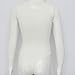Weigou Women Jumpsuits Deep V Neck Long Sleeve Bodycon Stretch Jumpsuit Leotard Bodysuit Tops (White, M)