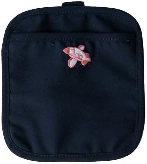 Amazon ポケットのないお洋服に 上品なハンドメイド手刺繍 ひこうき 赤 付けポケット Wポケットタイプ 安全ピン付き 移動ポケット エレガンテポポ キッズバッグ 財布