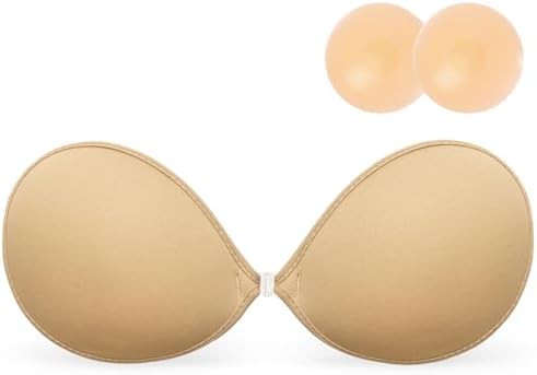 silicone bra for backless dress Women's Plus Size Invisible Strapless Adhesive Bra, Perfect For Off-Shoulder Or Backless Dresses, Wedding Gowns And Nightgowns. Features Push-Up Design With Silicone Adhesive Breast Pads, Suitable For All Cup Sizes. Lifts And
