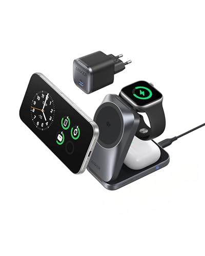 Anker Prime 3-in-1 Ladestation,Qi2.2 25W, AirCool kabelloses Ladegerät
