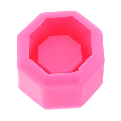 Fityle Silicone Flowerpot Mold 3D Diamond Garden Pot Planter Mould for DIY Home Table Garden Decoration DIY Ashtray Candle Holder Mould, 3.43x3.45x1.49inch