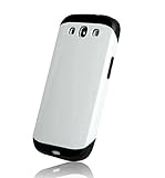 AnoKe? I9060 i9082 i9080 GT-I9082 Armor dual layer bumper case TPU PC hybrid protective case for Samsung Galaxy Grand Neo I9060 Samsung Galaxy Grand Duos i9082 i9080 GT-I9082 (Armor White)