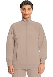 Infinity Zip Front Scrub Jackets for Women, 4-Way
