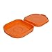 Casabella 4-1/2-Inch Square Silicone Microegg Cooker, Orange
