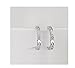 12 MM Small Surgical Stainless Steel Hoop Earring for Men Women Huggie Earrings With 1 Rows Of 1.5 mm Cubic Zirconia Earrings