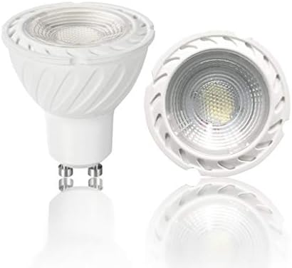 VARICART GU10 COB LED Light Bulb Colour Cool White 6000K, 7W MR16 60° Beam Angle, 50W Halogen Equiv. 600lm Dimmable, Traditional Spotlight Lamp for Ceiling Cabinet Lighting (Pack of 8) [Energy Class A+]