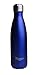 GreEco Double Wall Vacuum Flask, Insulated 18/8 Stainless Steel Water Bottle, COLA Shaped, Hydration Bottle, 17 OZ / 500 ML, Blue